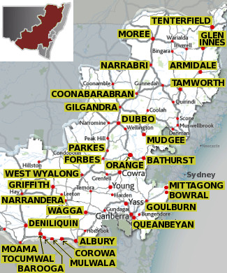 Heart of Country region map